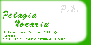 pelagia morariu business card